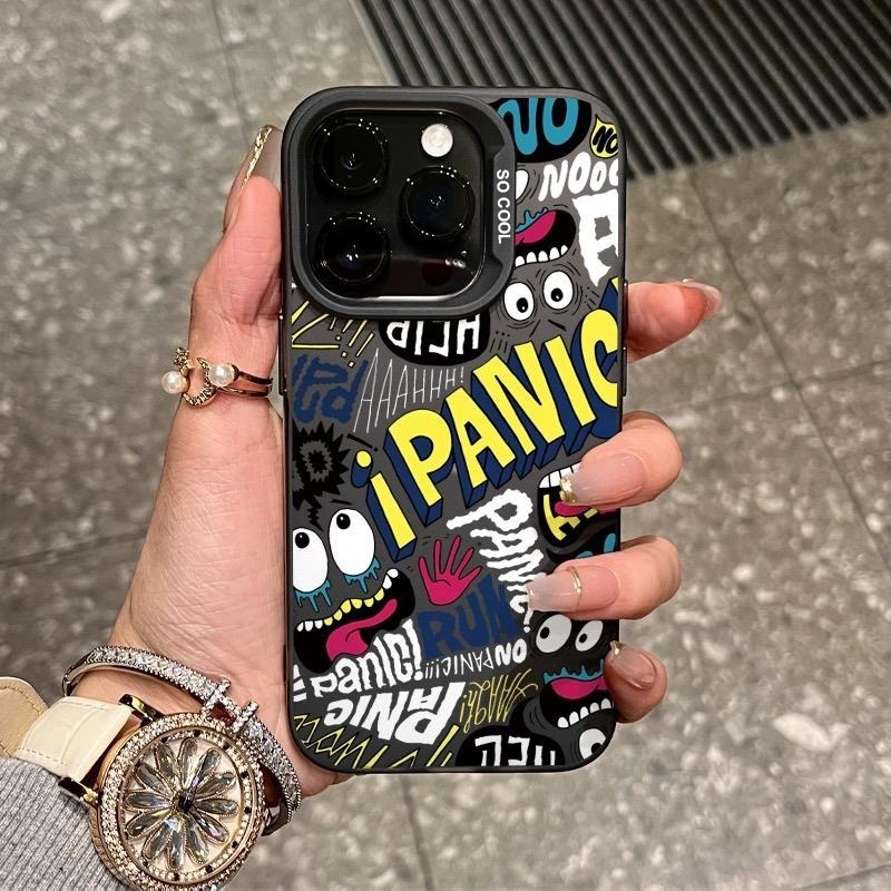 RCI303 Premium Matte Hard Casing Hp Panic Case Aesthetic Compatible For Iphone 7 8 7plus X Xr 11 12 