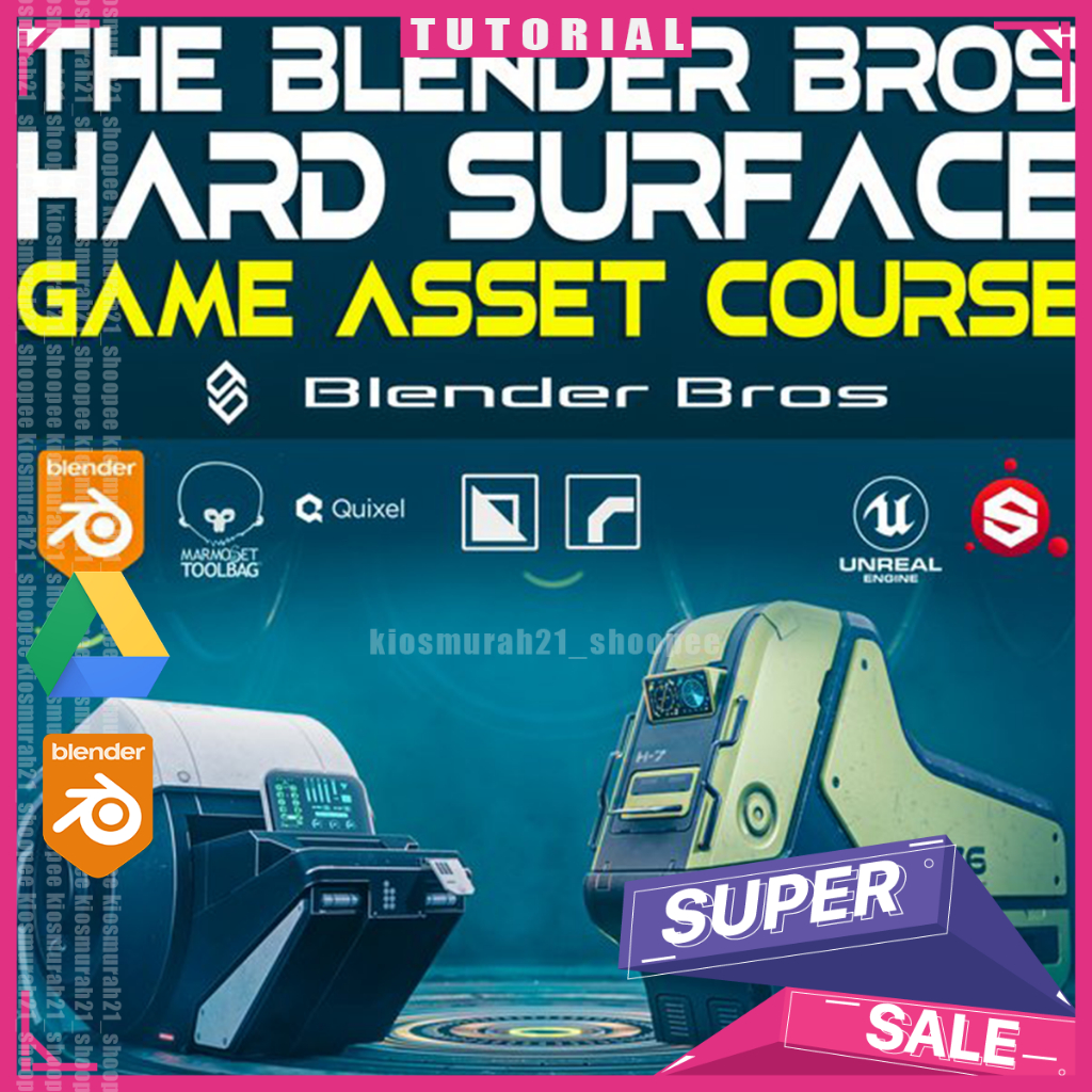 Blender Bros - Hard Surface Game Asset Course - Blender 3D Tutorial