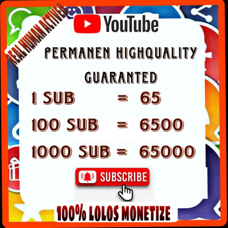SUBSCRIBER YOUTUBE PERMANEN rocketmedia