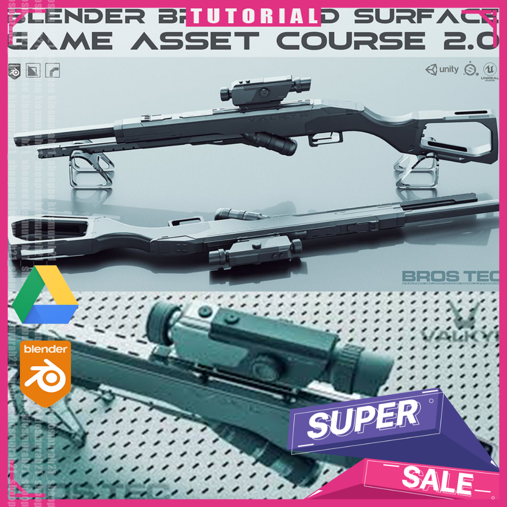 Blender Bros - The Hard Surface Game Asset Course 2.0 - Blender 3D Tutorial