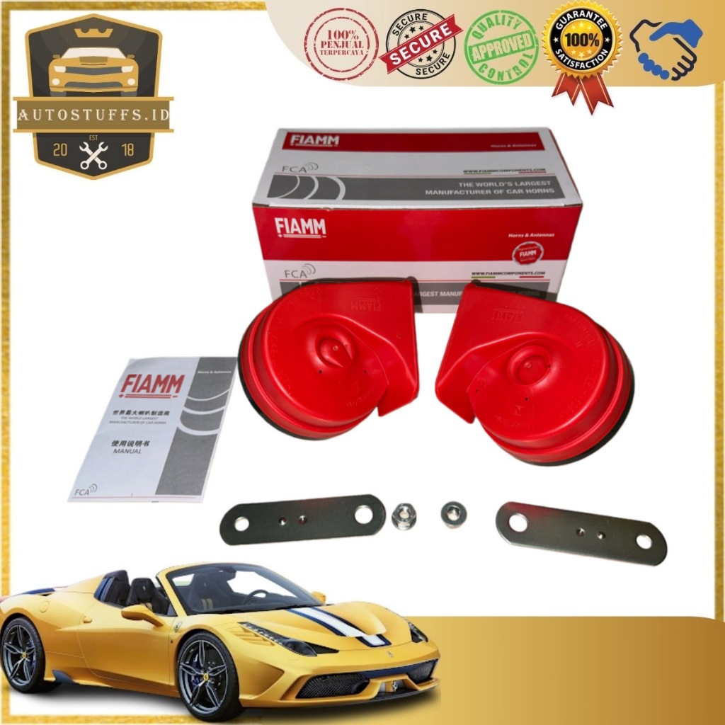 FIAMM Klakson Keong Mobil Motor 12V /Klakson Keong/Klakson Fiamm Italy 12v/Car Horn/Fiamm Horn