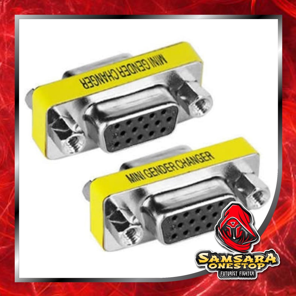 GENDER VGA FEMALE FEMALE 15 PIN / KONEKTOR VGA FEMALE FEMALE