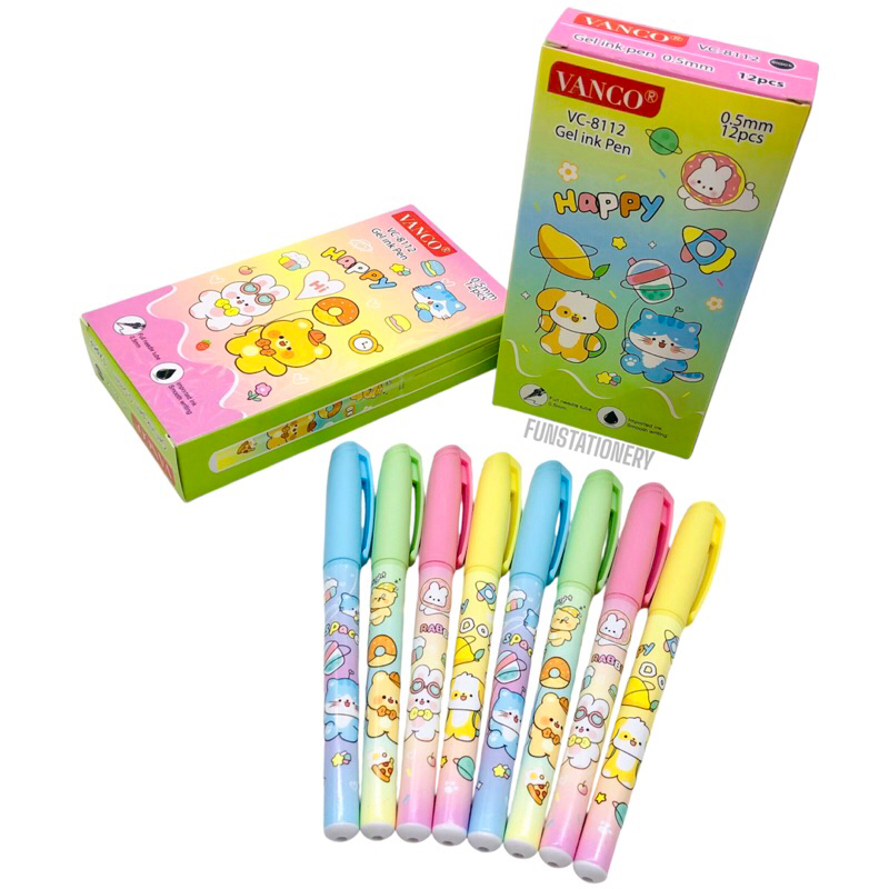 

(12 PCS) PULPEN GEL IPEN VC-8112 FANCY / BALL PEN / PENA KARAKTER BEAR RABBIT