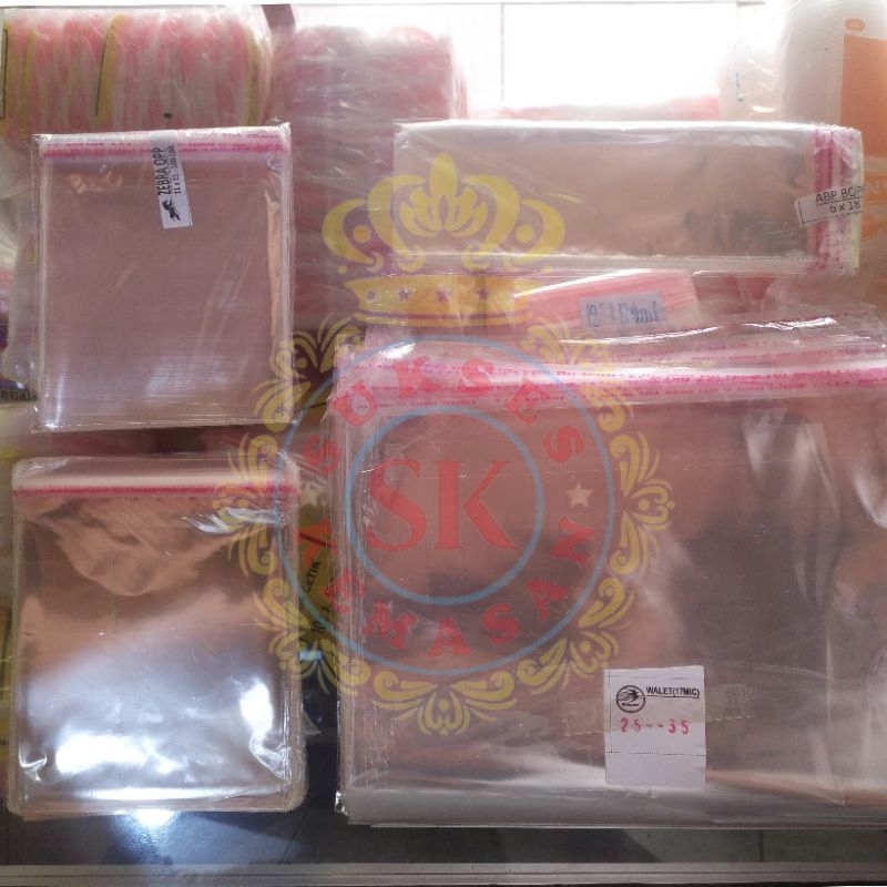 PLASTIK SEAL / PLASTIK LEM / OPP SEAL BAJU/OPP ROTI