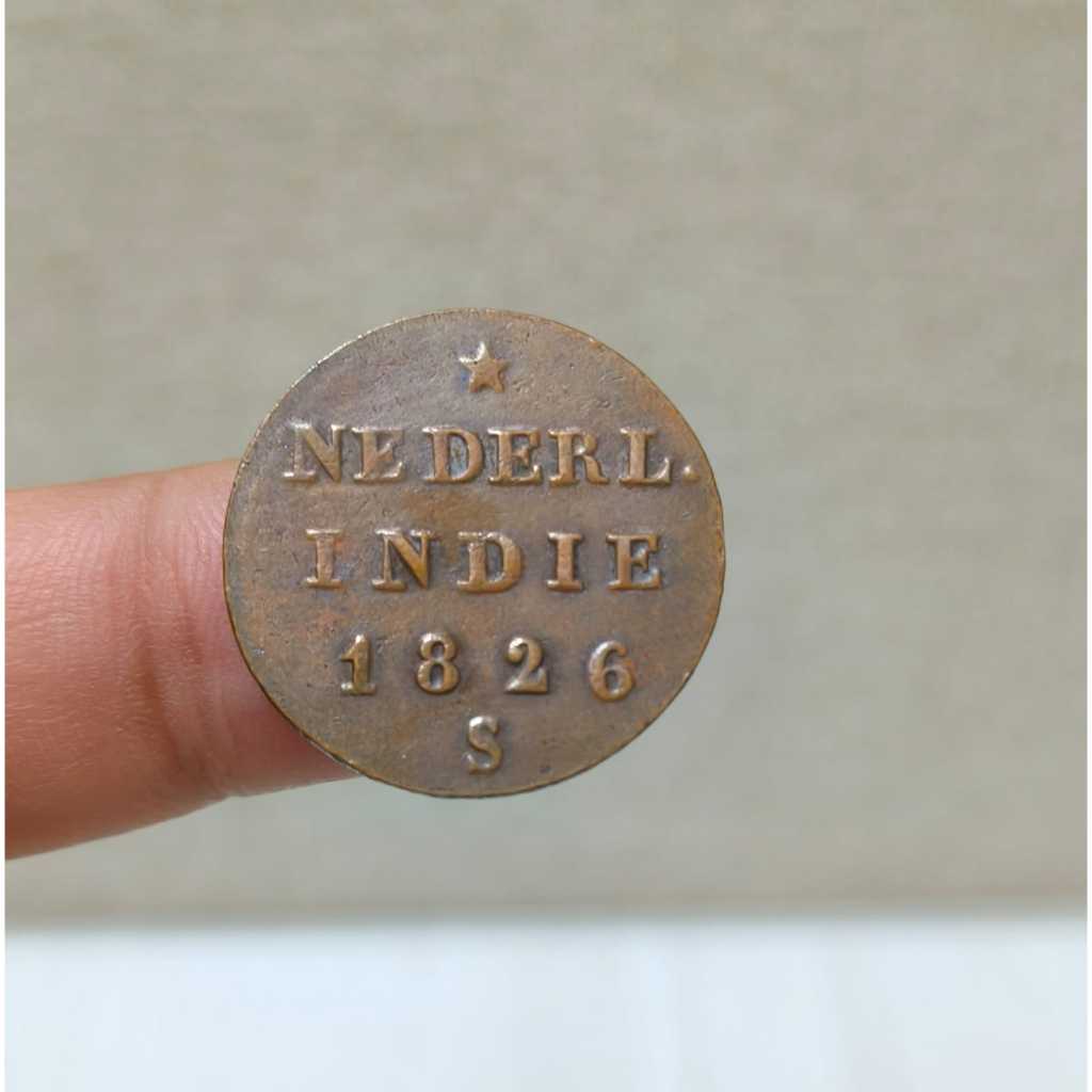 Koin Kuno Nederland Indie 1826 S