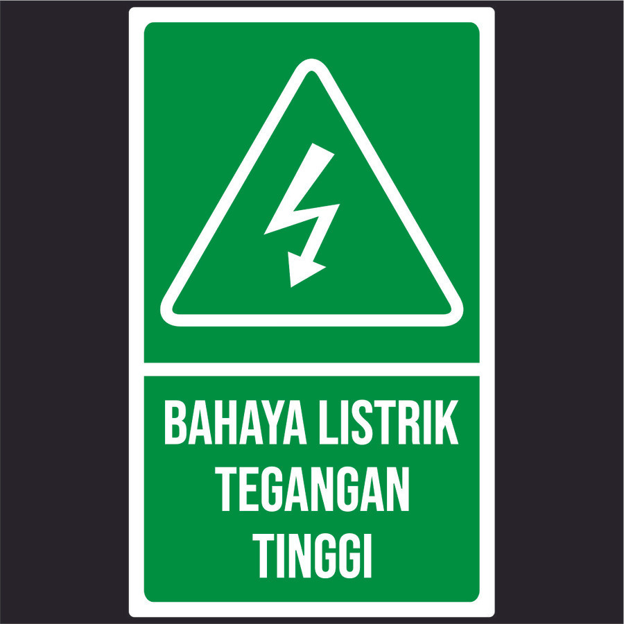 

sign rambu k3,listrik tegangan tinggi - Biru