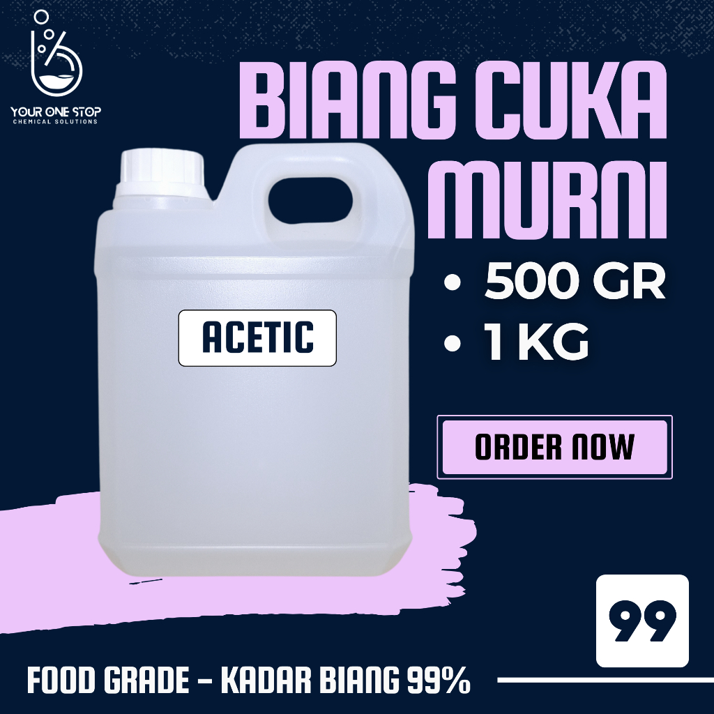 

Biang Cuka Murni Food Grade - Acetic - Asetat - Bibit Cuka Pembersih