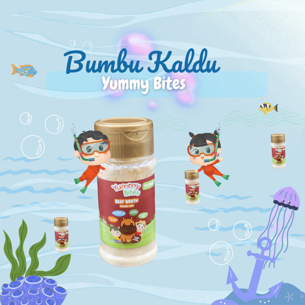 

Yummy Bites kaldu Sapi Asli kaldu Ayam asli Tanpa pengawet MPASI Si Kecil - Sumber Protein - Tanpa MSG