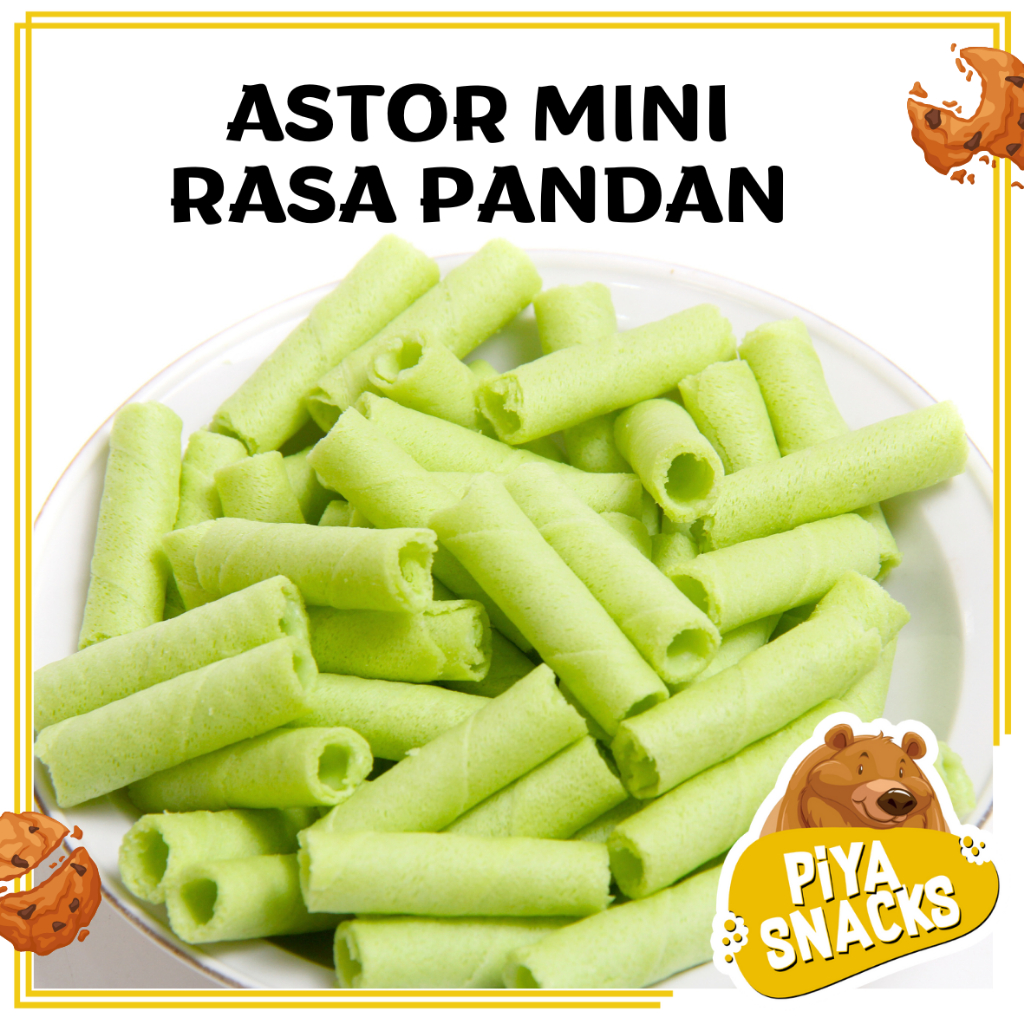 

Astor Mini Rasa Pandan 250gram Snack Wafer Stick Roll 250 gr Enak Murah