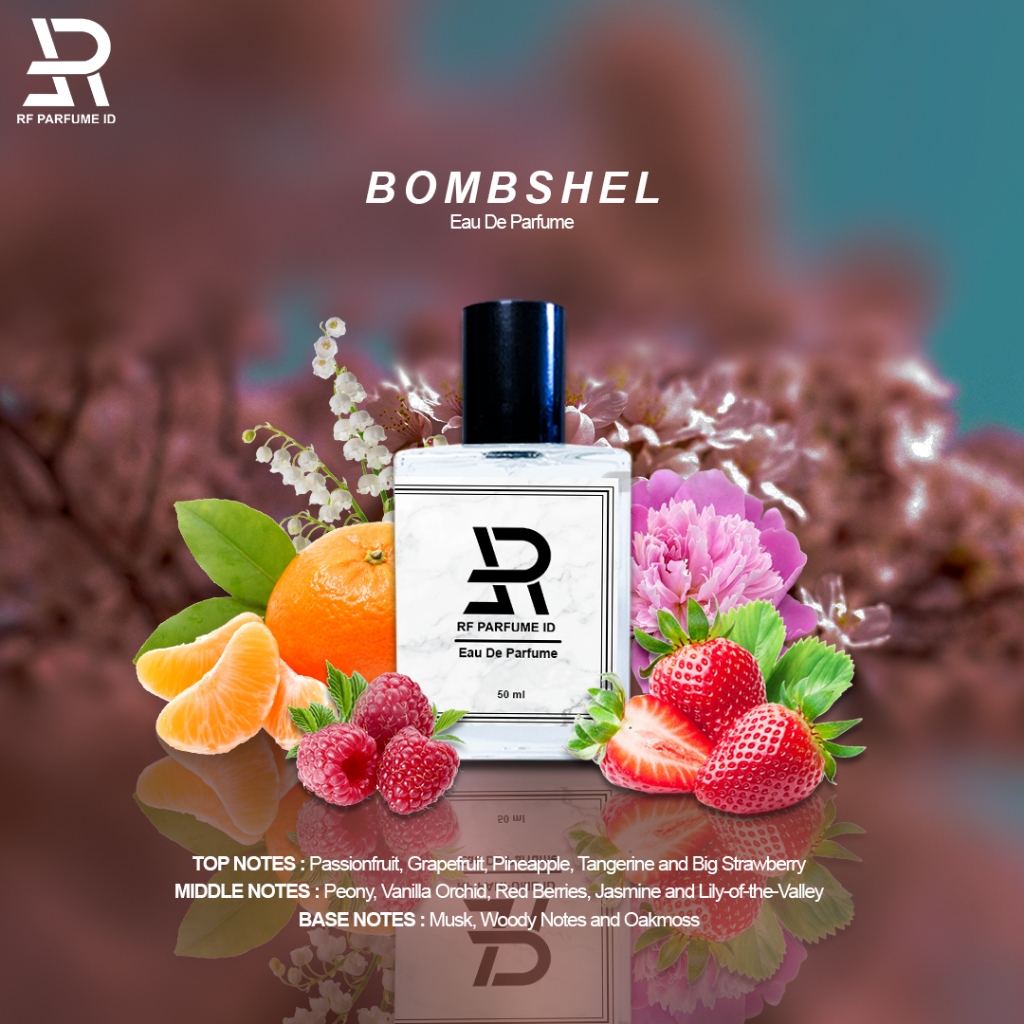 PARFUME WANITA BOMB SHEEL TAHAN LAMA WANGI SEGAR DAN MEWAH TERLARIS INSPIRED PARFUME BY RF PARFUME I