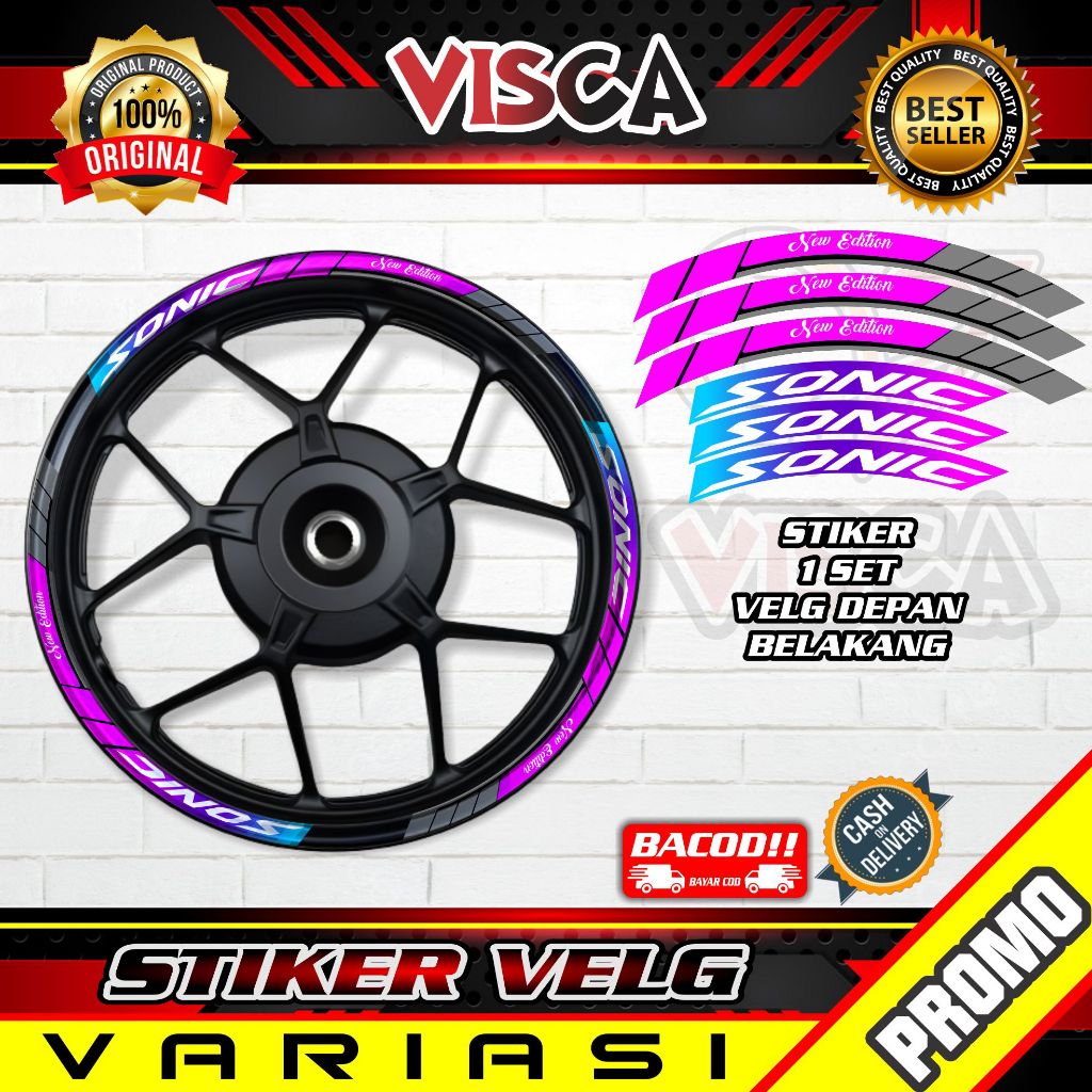Stiker Velg List Velg Motor Stiker Velg SONIC A04