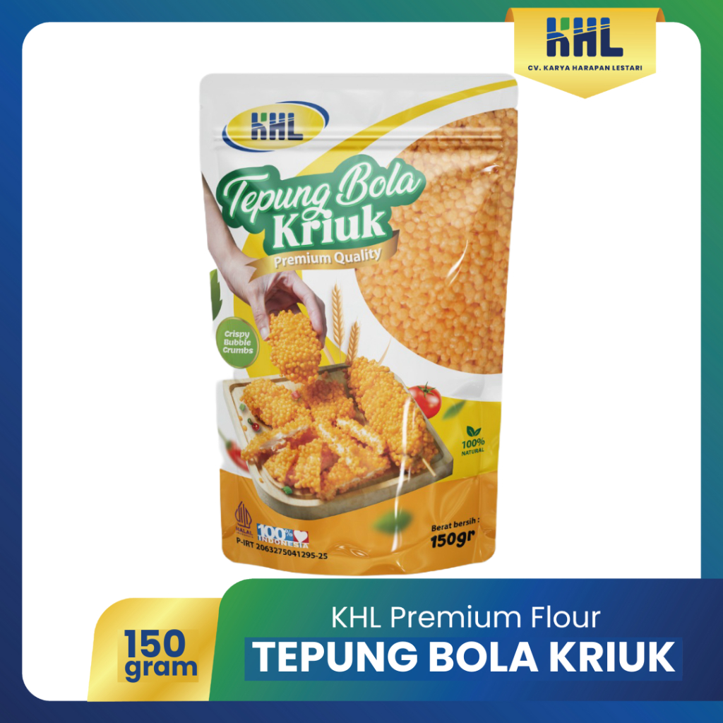 

150 Gr Tepung Bola Kriuk / Tepung Bubble Crumbs / Tepung Bola / Tepung Roti Bubble Crumbs