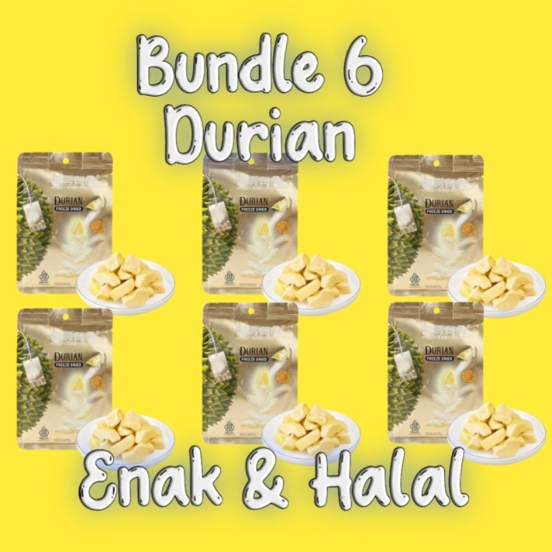 

TYL URSNACK - Bundle 24 Keripik Buah Rasa Durian Cemilan Enak Fruity & Halal Crispy Manis Lezat