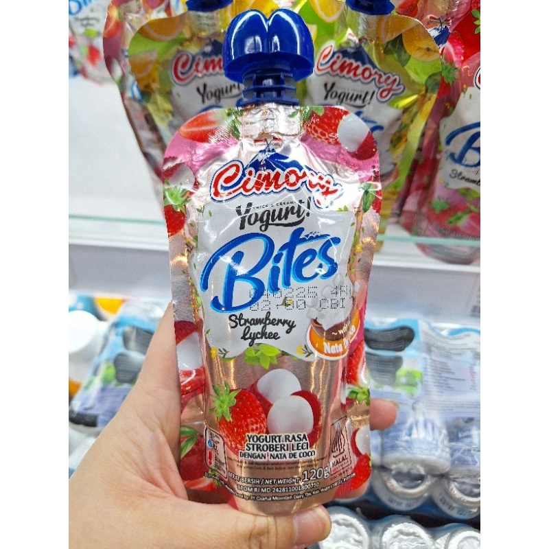 

BARU! CIMORY YOGURT BITES 4 RASA YOGHURT STRAWBERRY LYCHEE YUZU BLUEBERRY NATA DE COCO CIMORI