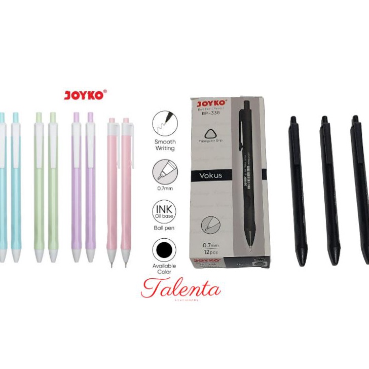 

PRODUCT IMPOR Pulpen VOKUS PTL Ball Pen BP342 7 mm Triangular Grip 1Lusin