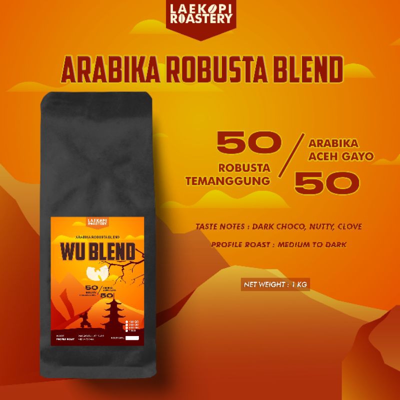 

Kopi Espresso Wu Blend | Arabica Robusta Grade 1 House Blend for Es Kopi Susu 1KG