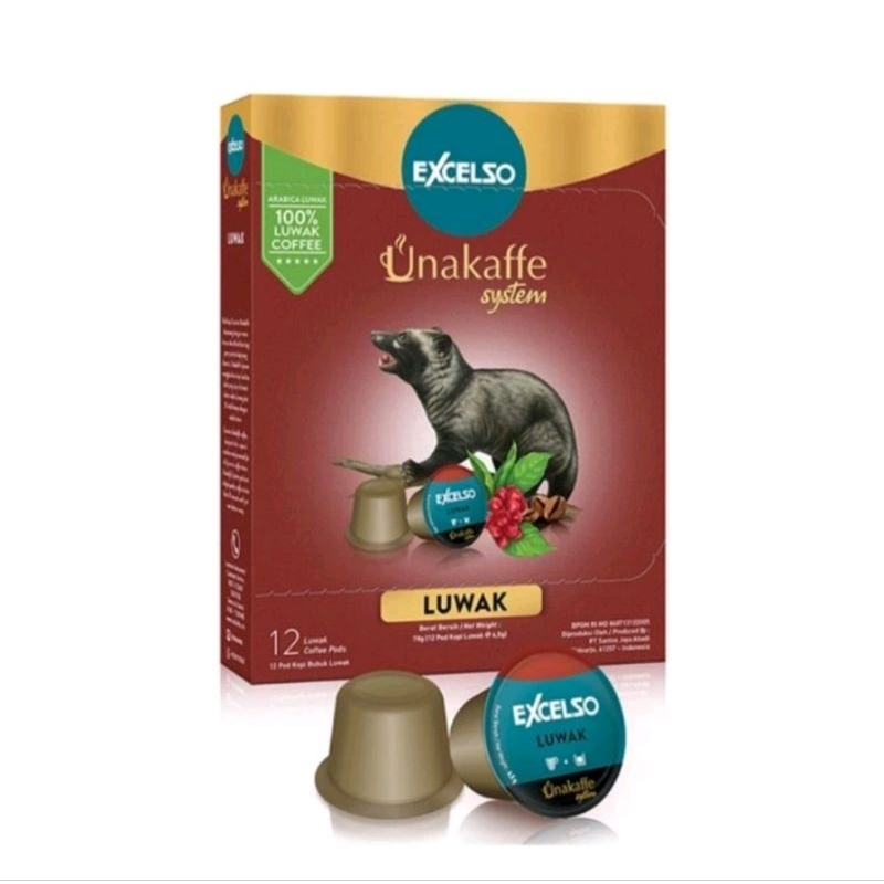 

EXCELSO Unakaffe Luwak Kopi Kapsul 12x 6Gr