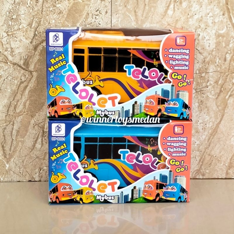 Mainan Mobil Bus Telolet / MyBus Telolet Baterai