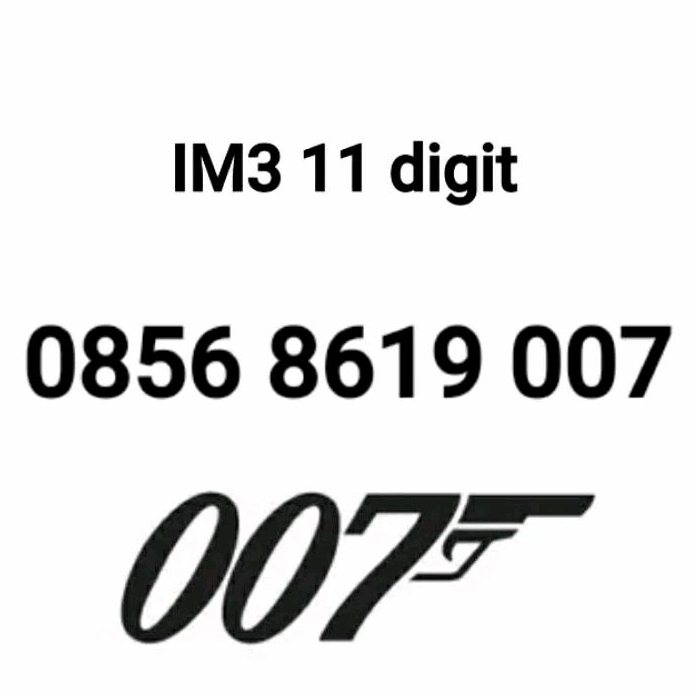 Nomor Cantik Indosat IM3 007 James Bond Kartu Perdana 10 11 12 Digit Nomer Angka M3
