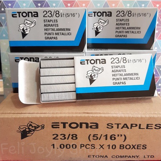 

LANGSUNG ORDER GAN Isi Staples Stapler Refill Staples tembak Etona 238 516 isi 1pcs