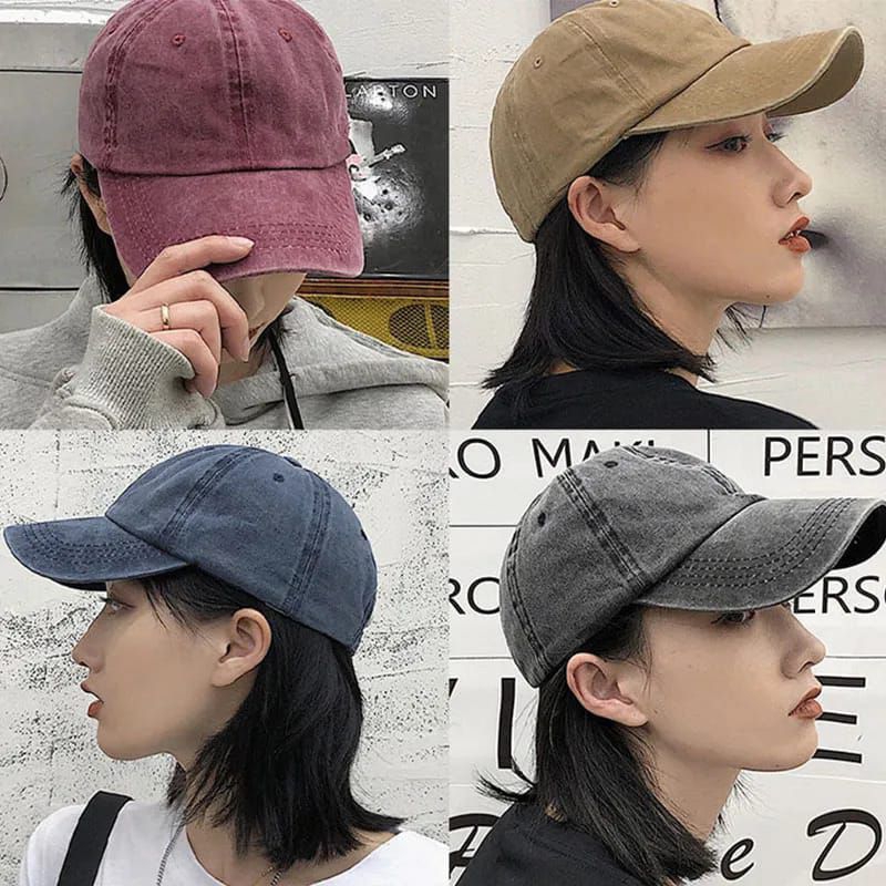 Topi Pria dan Wanita Import/ Topi Baseball Korean/ Topi Vintage/ Topi Baseball Import