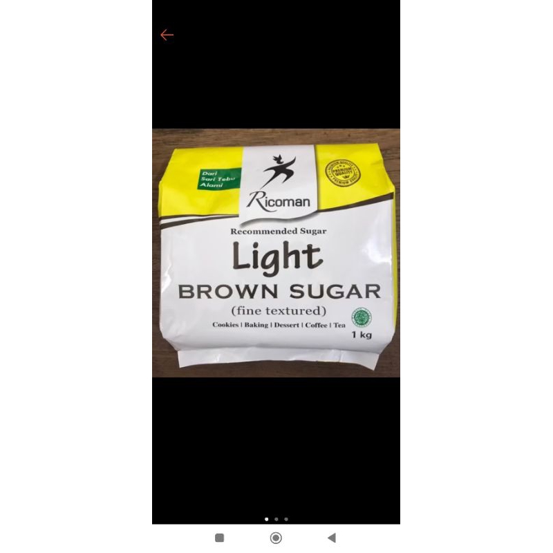 

Ricoman light brown sugar 1kg