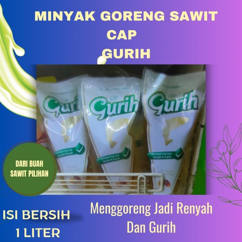 

Minyak Goreng Sawit Cap Gurih Kemasan 1 Liter