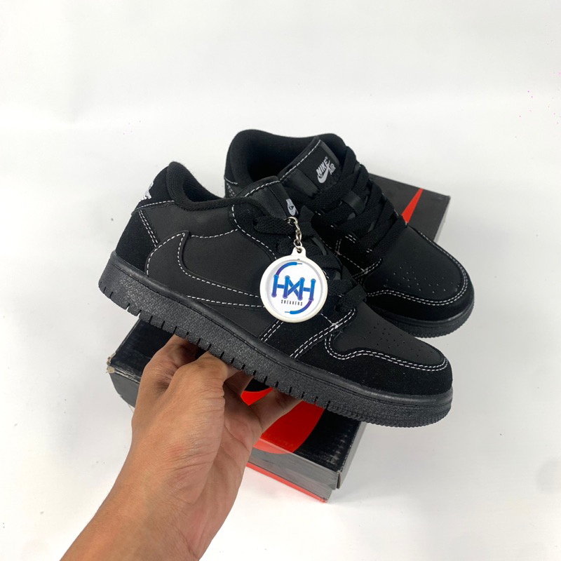 Sepatu Anak Air Jordan Kids x Travis Scott Black Phantom -14222