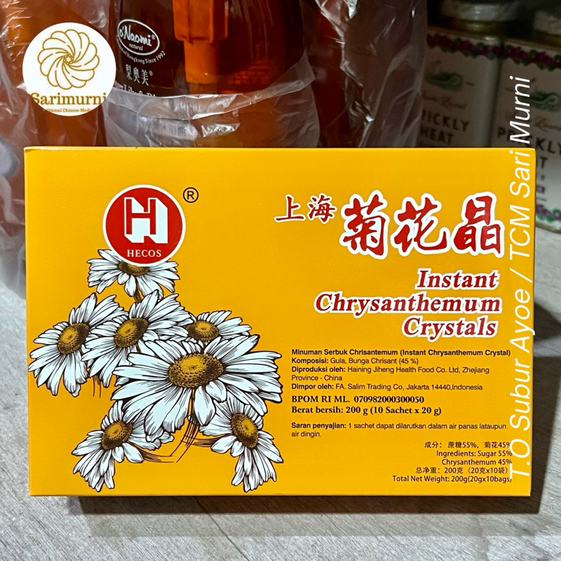 

Hecos Teh Chrysanthemum Crystal Hecos Minuman Serbuk Daun Seruni Chihua Cing / Chi Hua Chrysanthemum