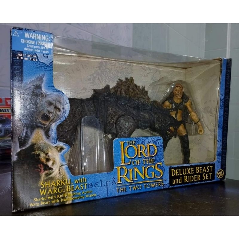 TOYBIZ - THE LORD OF THE RINGS Series (THE TWO TOWERS) DELUXE BEAST and RIDER BOXSET