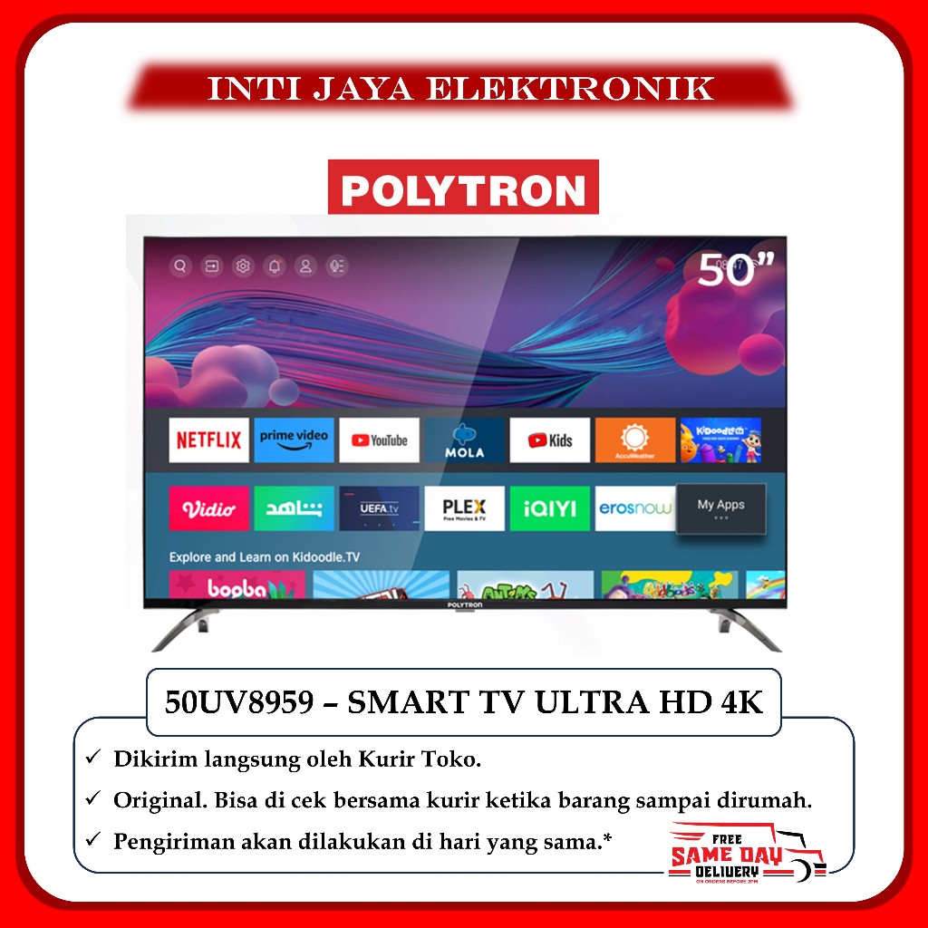 TV POLYTRON 50 INCH 4K ULTRA HD SMART TV 50INCH POLYTRON - 50UV8959