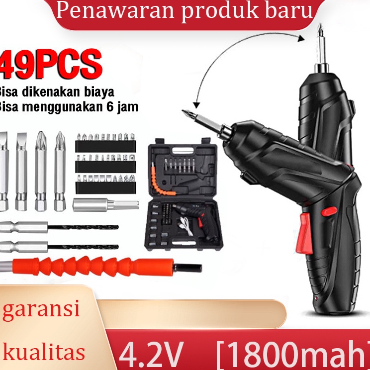 Garansi Kualitas  Bor BateraiBor Min Listrik Obeng ElektrikScrewdriverBor Cordless  Bor Listrik Set 