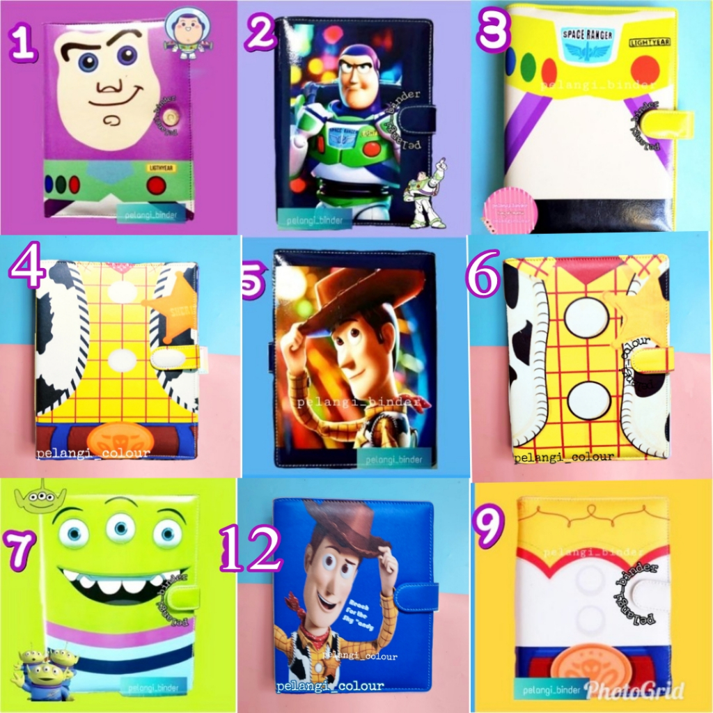 

Binder printing buzz lightyear/Woody/toy story