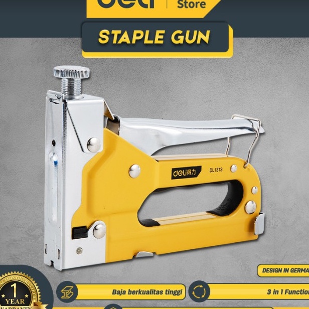 

TERBAIK Deli Staple Staples Tembak 3 in 1 Chromium molybdenum Bisa 3 Jenis Staples EDL1313 Alat Perkakas