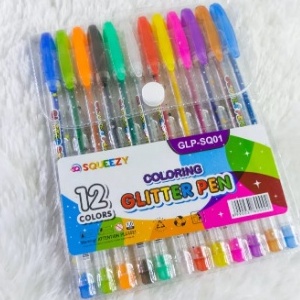 

KUALITAS OKE 12 PCS 1 PACK GEL PEN PULPEN GLITTER 12 WARNA
