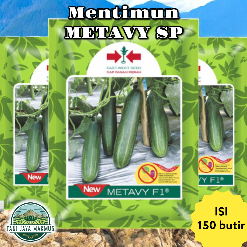 Benih Bibit Timun Mentimun METAVY 150 butir SP - Cap Panah Merah