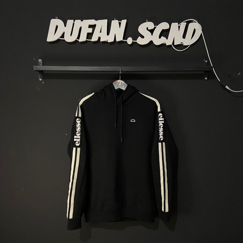 HOODIE ELLESSE TAPPED BLACK