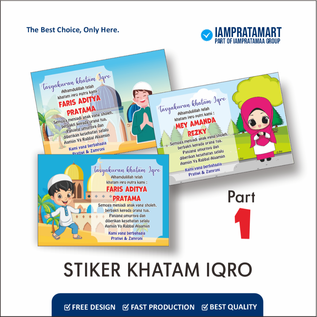 STIKER KHATAM IQRO / ALQURAN