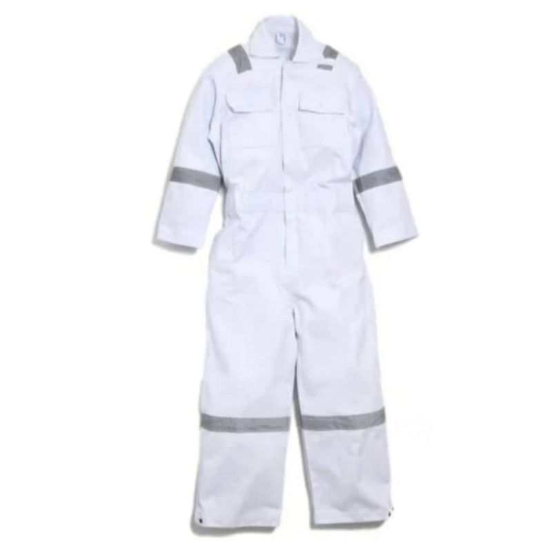 Coverall Putih / Warepack Putih /Baju Safety Kerja Putih / Wearpack
