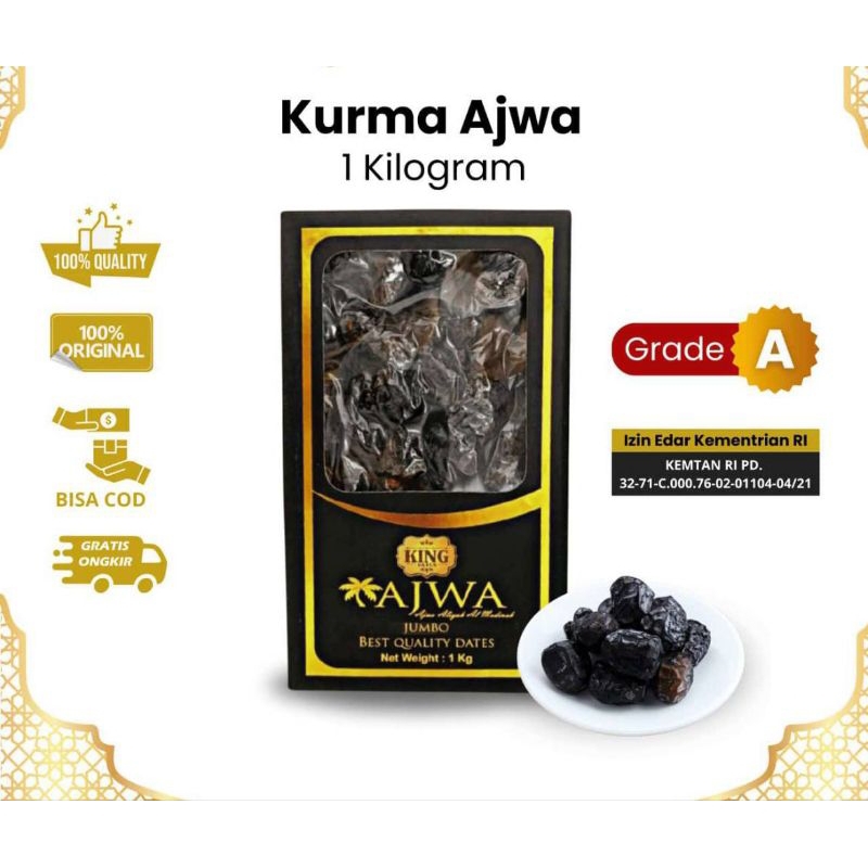 

Kurma Ajwa Jumbo King Premium 1 kg