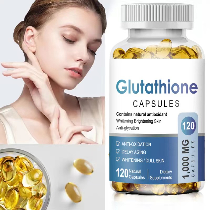 120PCS Glutathione Capsules Collagen 1000MG Soft Gel Capsule Antioxidant Health Glutathione Kapsul P