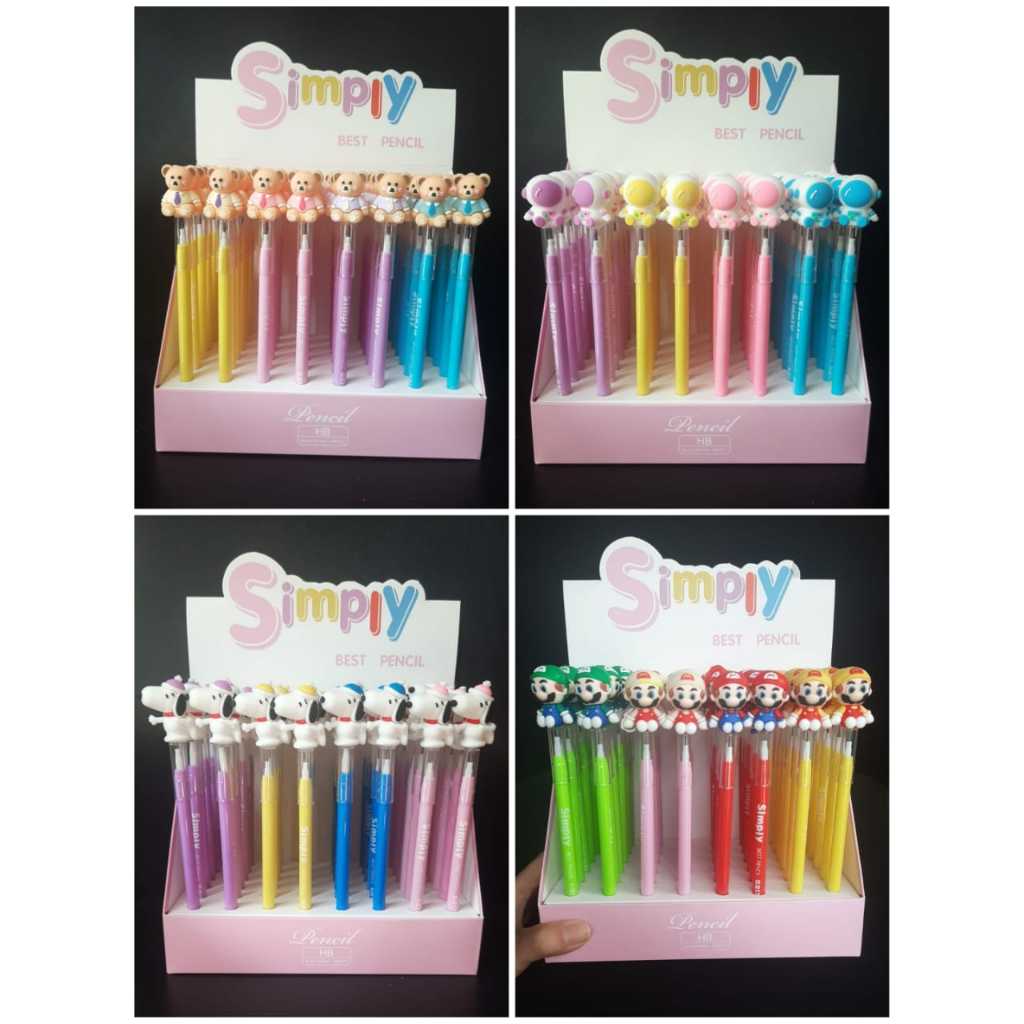 

(4Pcs) Pensil Bensia / Susun Sambung motif KARAKTER