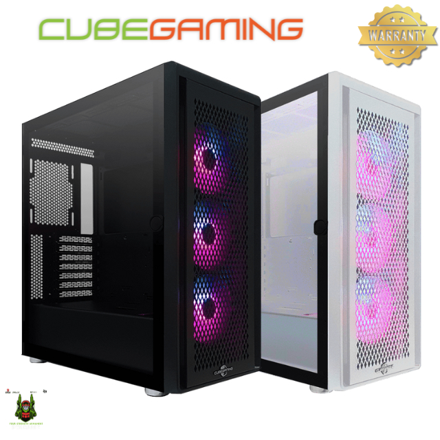 PC CASE CUBE GAMING STALLA | ATX GAMING CASE SUPPORT VERTICAL GPU FREE