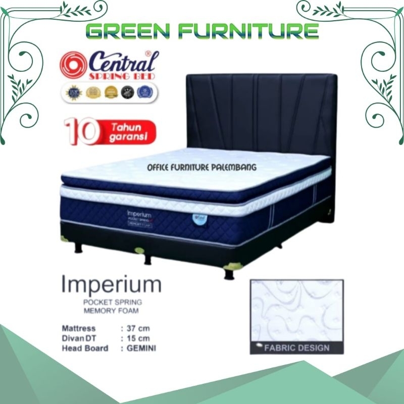 springbed matras central IMPERIUM WITH POCKET SPRING WITH MEMORY  FOAM  matras kasur spring bed
