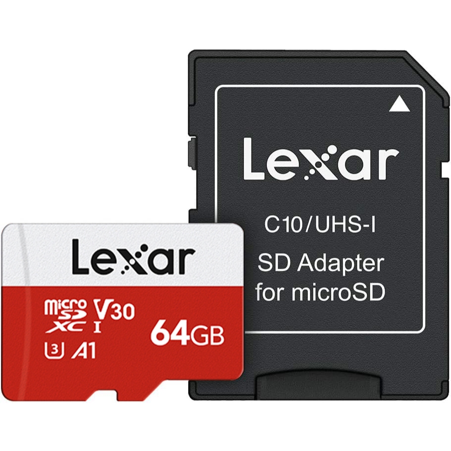 Lexar E-Series MicroSDXC UHS-I A1 64GB - Micro SD + Adapter