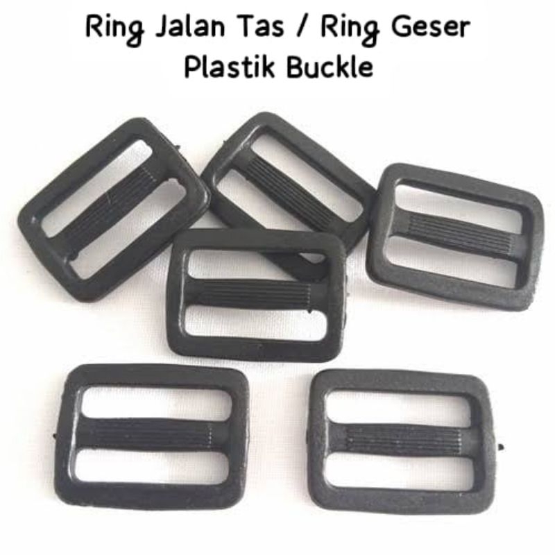 Ring Jalan Tas Bahan Plastik Buckle 2cm