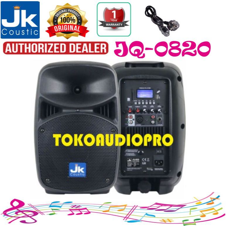 Speaker Aktif JK Coustic JQ0820 8 Inch 2-Way Speaker Aktif Original JQ-0820