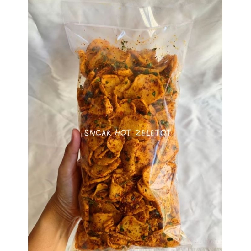 

(PROMO) basreng koin pedas daun jeruk bumbu melimpah isi 1KG