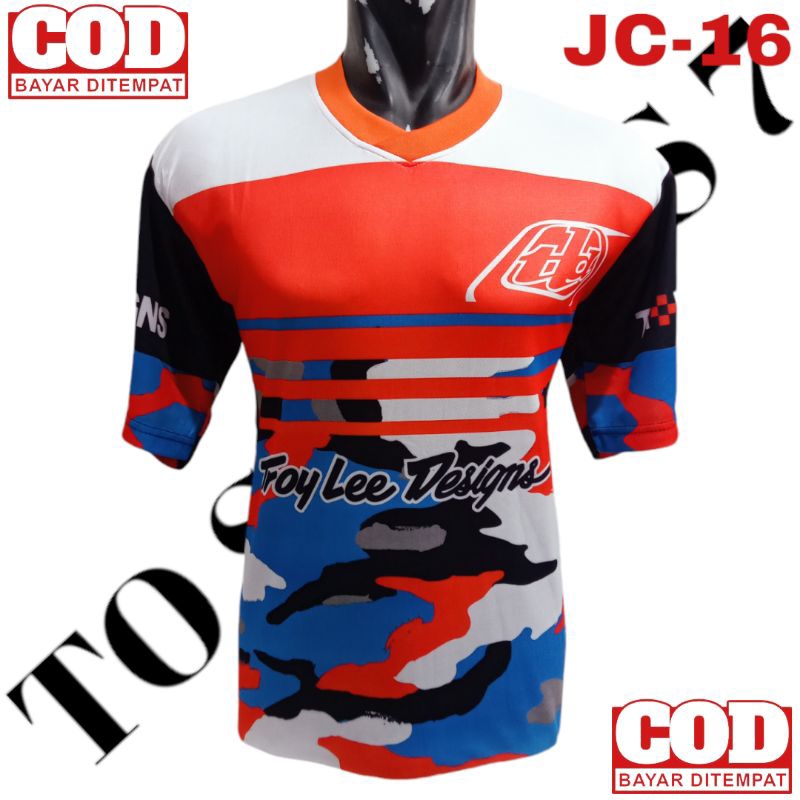 KAOS JERSEY MOTO CROSS TRAIL LENGAN PENDEK DEWASA NEW TERLARIS JERSEY MOTOCROSS TERBARU