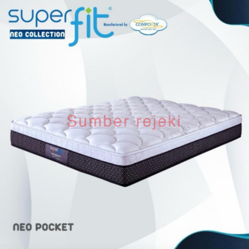 comforta super fit neo pocket 120 x 200 matras spring bed 120 kasur superfit springbed 120x200 matra